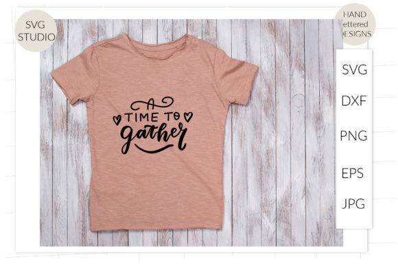 A Time to Gather SVG: A Cozy Autumn Embroidery Design