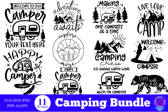 Camping Quote SVG Bundle Review for Real Embroidery Projects