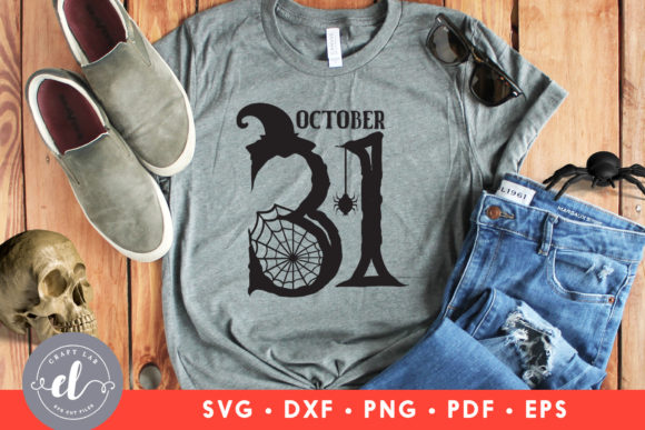 October 31 Halloween Quote SVG for Embroidery Projects