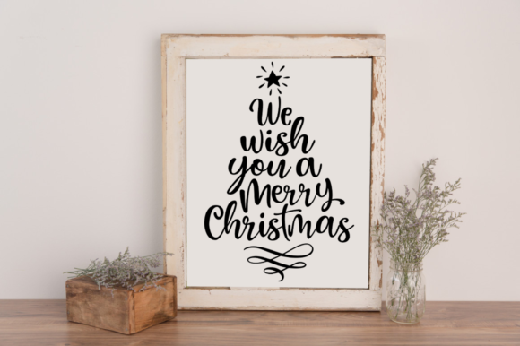 We Wish You Christmas Tree Quote SVG for Real Projects